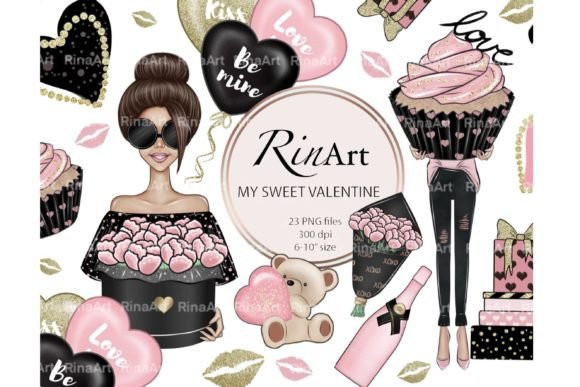 Download Valentine's Day Girls Clipart Png, Png - Girls Collection