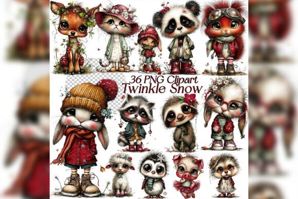 Download Whimsical Snow Holiday Love Clipart - Holiday Collection